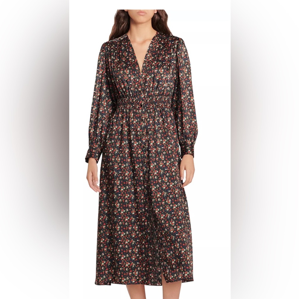 Sandro floral midi dress